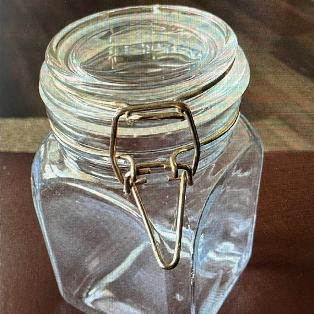 Hinged Lid Clamp Airtight Sealed Jar